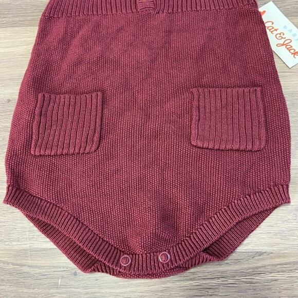 NEW Cat & Jack Henley Knit Romper SZ 24m - Picture 3 of 5